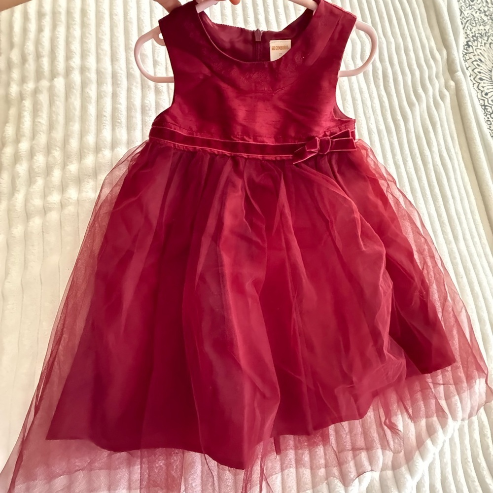 Gymboree Rich Red Formal Kids Dress - Picture 1 of 4